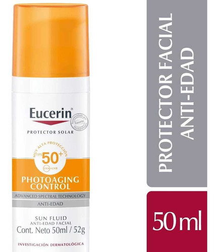 Protector Solar Eucerin Sun Fps50 Anti-edad X50ml Eucerin