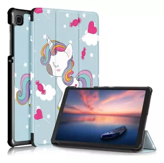 Funda Smart Case Para Samsung Galaxy Tab S6 Lite Unicornio