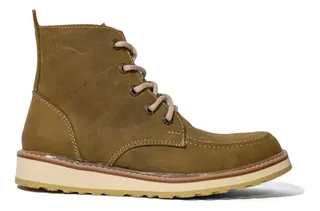 Bota Casual, Tipo Red Wings, 100% Piel