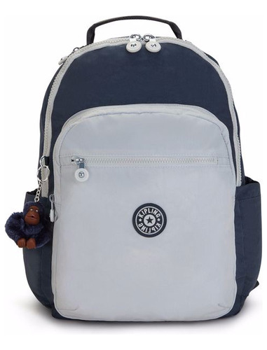 Mochila Kipling Seoul Cor True Blue Grey