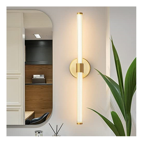 Lámparas De Pared Led Doradas De Tocador De Baño