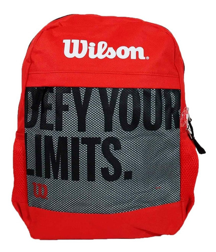 Wilson Mochila Lifestyle Hombre 741re Rojo-gris Ras