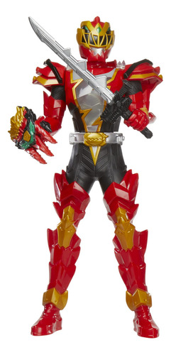 Ranger Rojo Dino Fury Figura De Acción De 12 Pulgadas Con Gi