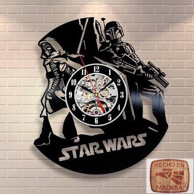 Reloj Corte Laser 0951 Star Wars Boba Fett Darth Vader