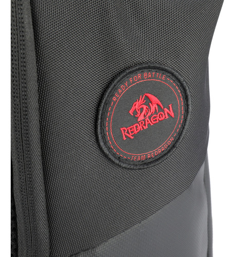 Mochila Redragon Traveller Gb-93 para ordenadores portátiles de hasta 15,6 pulgadas, color negro y rojo