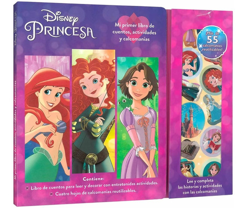 Libro Disney Princesas Actividades , Pegatinas Removibles