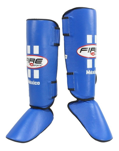 Espinilleras Fire Sports 100% Piel Mma Kick Boxing Muay Thai