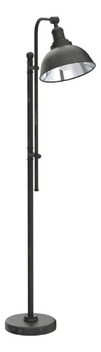 Lámpara De Piso Industrial Estilo Envejecido Vonluce Negro