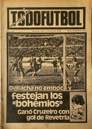 Todofútbol, Semanal, Fútbol Uruguayo Nº 31 Set 1977  Ez2c