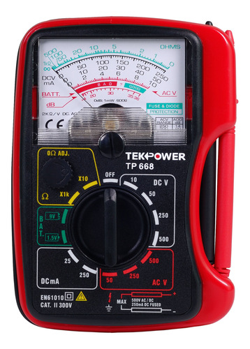 Tekpower Tp668 Multimetro Analogico 13 Rango Tamaño Dealma V