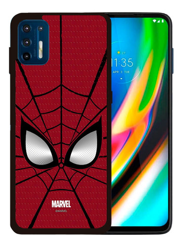 Funda Moto G9 Plus Spiderman Marvel Tpu/pm Uso Rudo