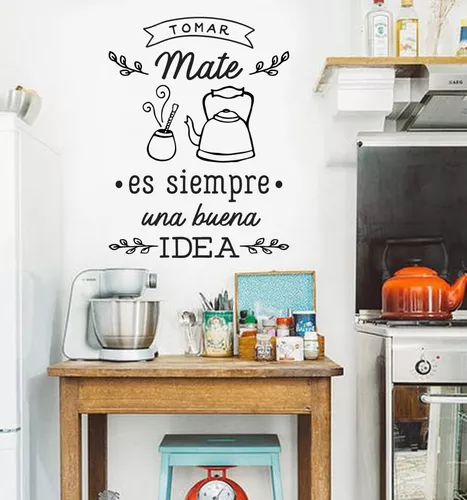 Vinilo Decorativo Mate Frases Cocina