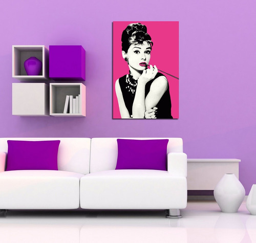 Vinilo Decorativo 40x60cm Audrey Hepburn Hollywood Star Gl