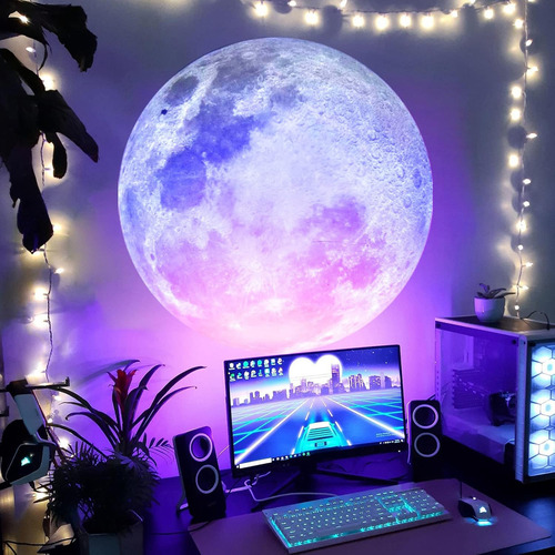 Lámpara De Pared Proyector De Luz Nocturna Led Negra Proyector Deluces Aurora, Luz Nocturna Para Niños