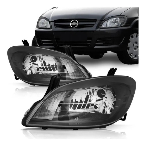 Par Farol Celta 2007 A 2015 Prisma 2006 A 2012 Mascara Negra
