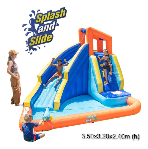 Parque Piscina Tobogan Inflable C/ Soplador 3.50m P/ Niños 