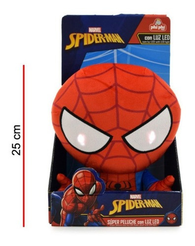 Imagen 1 de 5 de Peluche Con Luz 25 Cm - Spiderman - Marvel