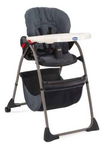 Silla De Comer Chicco Happy Snack Grey Gris Oscuro
