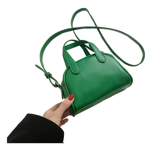 Bolso De Mano Pu Messenger De Cuero De Gran Capacidad Color