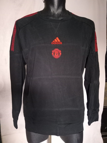 Sudadera Addidaas Manchester United Grande Negra