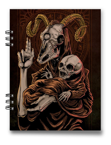 Imagen 3 de 4 de Cuaderno Baphomet 15x20 Cms Media Carta 100 Hojas