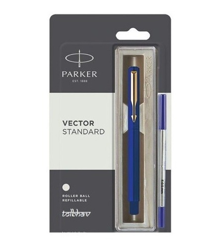 Caneta Parker Vector Standard Rollerball Aço Inoxidável