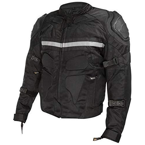 Cf751 Men's 'roll Out' Black Tri-tex Motorcycle Jacket ...