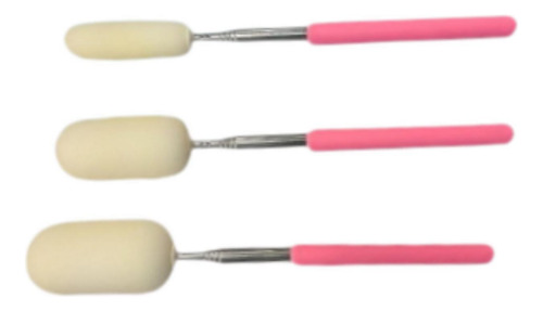 Set De 3 Varillas De Esponja Extensibles Para Modelar Rosa