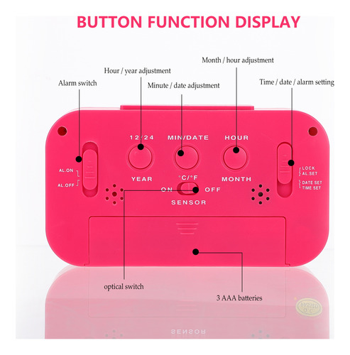 Non Ticking Clock Alarm Clock Intelligent