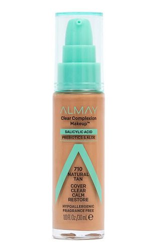 Base Liquida Almay Clear Complexion Natural Tan 710 X 30ml