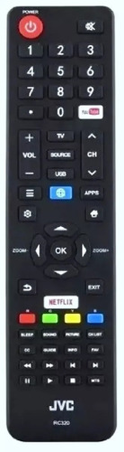 Control Remoto Original Rc320 Para Smartv Marca Jvc