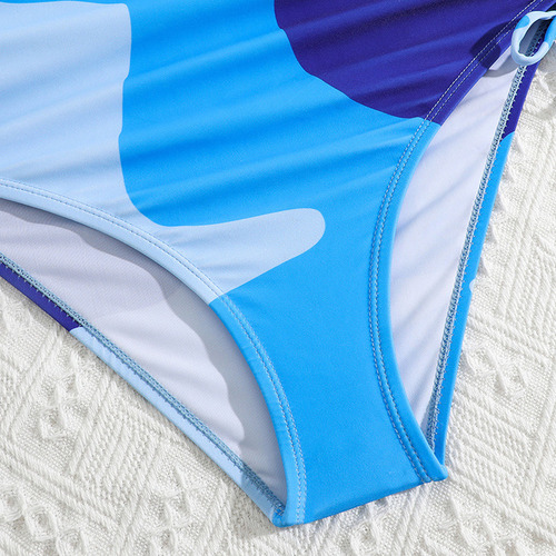 Mz Cbq Traje De Baño En Forma De J, Moderno, Estampado For
