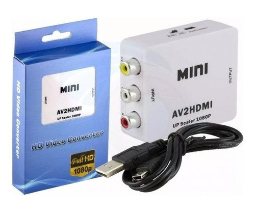 Av2hdmi Adaptador Rca A Hdmi 1080p