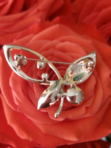 Broche Mariposa Mujer Hermosos Cristales