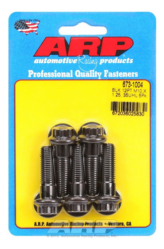 Arp 673-1004 Tornillo, M10 X 1.25 , Paquete De 5