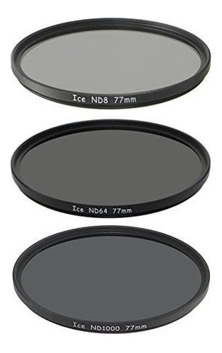 Ice 77mm Slim Nd Filter Set Nd1000 Nd64 Nd8 Neutral Density