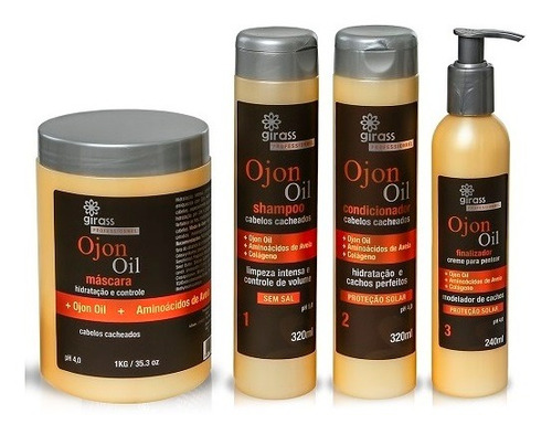 Kit Girass Ojon Oil - 4 Passos