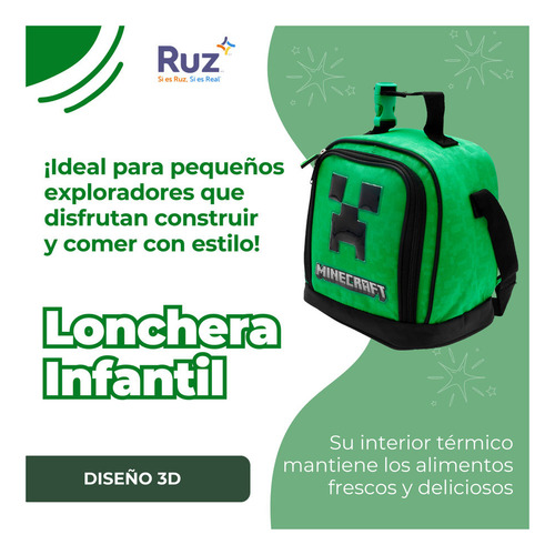 Lonchera Infantil Microsoft Minecraft 4 L