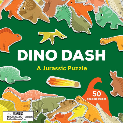 Dino Dash: Un Rompecabezas Jurásico Con 50 Piezas En Forma