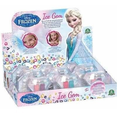 Set Maquillaje Belleza Niñas Frozen X12 Ice Gem Original 