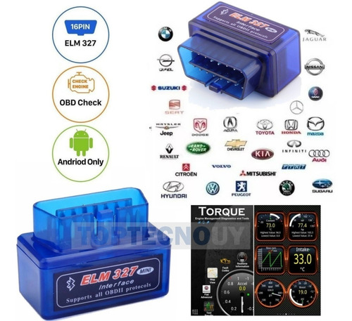 Imagen 1 de 4 de Scanner Elm Mini 327 Bluetooth