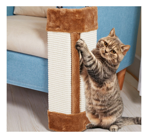 Rascador Esquinero Gato Mascota Sillon Pared Tela Yute Colgable Prevencion De Rasgado De Muebles