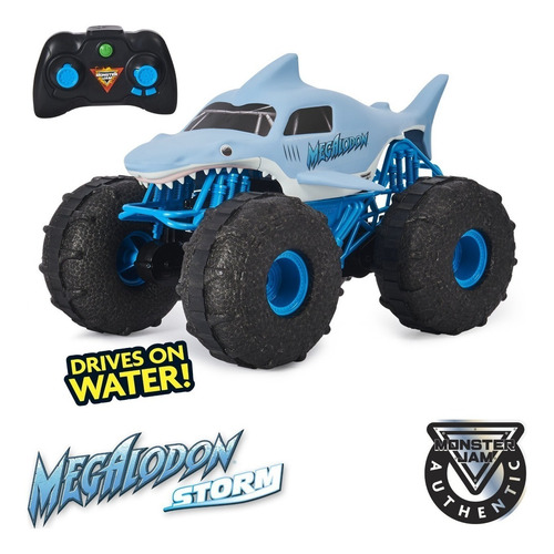 Imagen 4 de 6 de Monster Truck a control remoto Spin Master Monster Jam Monster Jam 1:24 Megalodon