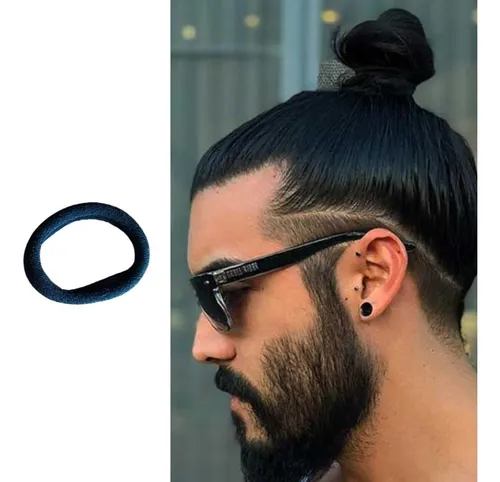 El stico De Cabelo Masculino Coque Rabico Moda Homem Moderno
