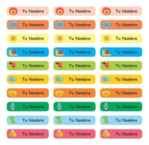 Comprar Etiquetas Escolares Textiles Térmicas Preescolar Túnica 30un