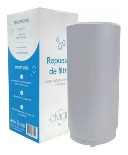 Repuesto De Filtro Purificador De Agua Modelo Mini Dvigi