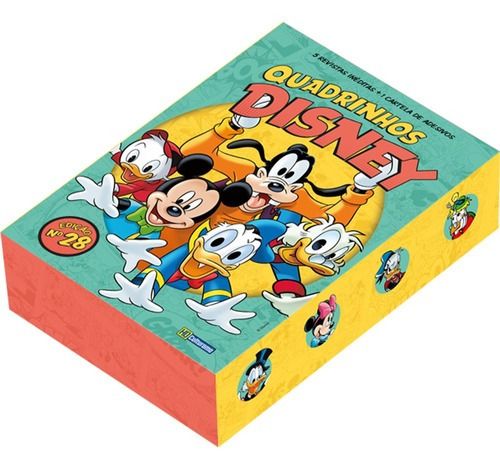 Box Quadrinhos Disney Ed. 28 Com 5 Revistas Hq, De Disney., Vol. 1. Editora Culturama, Capa Mole Em Português, 2021