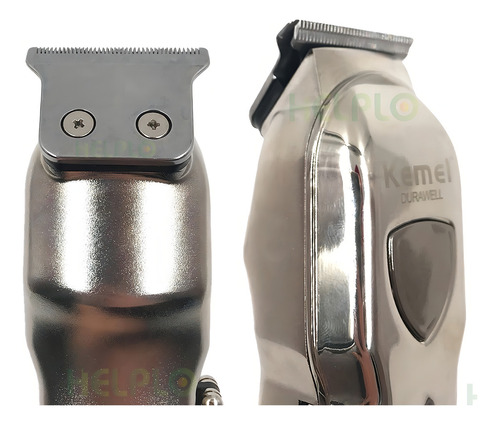Kemei 2004 Metal Electric Hair Clipper Shaver Trimmer Cutter Cor Prata 110V/220V