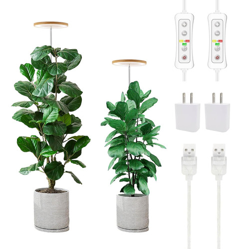 Luz De Cultivo De Plantas, Luz Led  De Espectro Completo Par