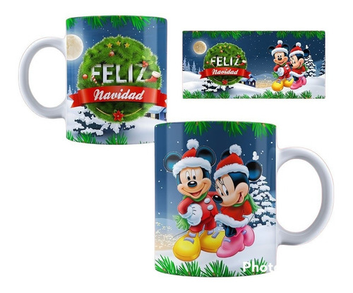 Mugs,tazas Navideños Caricatura Regalo Navidad Personalizado